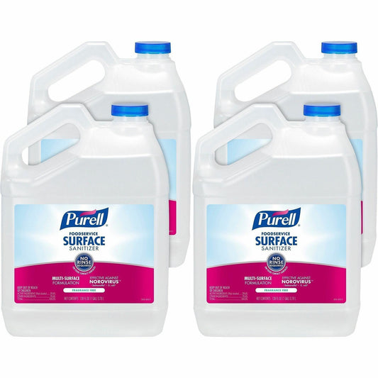 PURELL® Foodservice Surface Sanitizer - For Surface, Multi Surface - Liquid - 128 fl oz (4 quart) - 4 / Carton