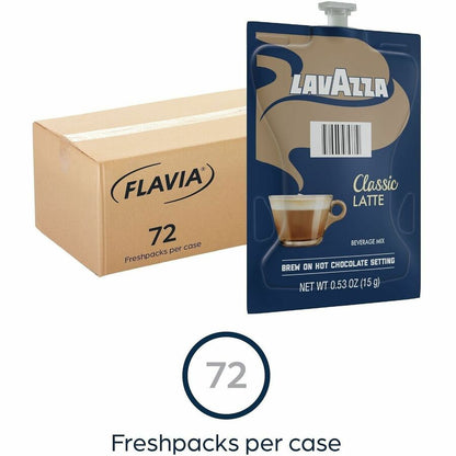 Flavia Freshpack Classic Latte Coffee - Compatible with Flavia Aroma, Flavia Creation 300, FLAVIA Creation 600 - Hot Cof