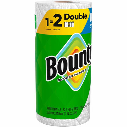 Bounty Select-A-Size Paper Towels - 2 Ply - Diamond Texture - Green - PaperRoll - 82/Roll - 24 / Carton