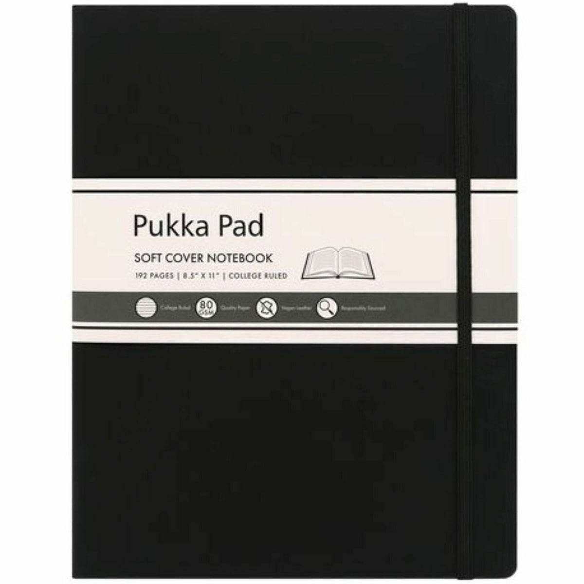 Pukka Pads Signature Notebook - 1 Subject(s) - 96 Sheets - 192 Pages - Casebound/Sewn - College Ruled Front Ruling - Rul