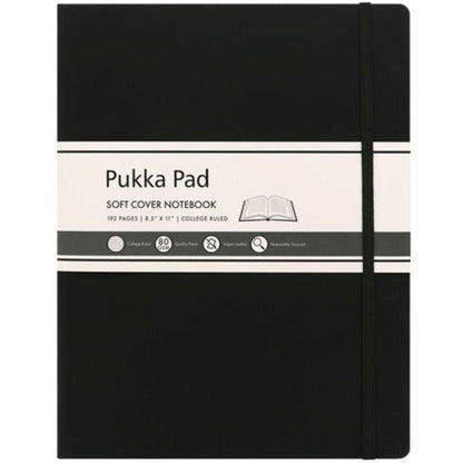 Pukka Pads Signature Notebook - 1 Subject(s) - 96 Sheets - 192 Pages - Casebound/Sewn - College Ruled Front Ruling - Rul