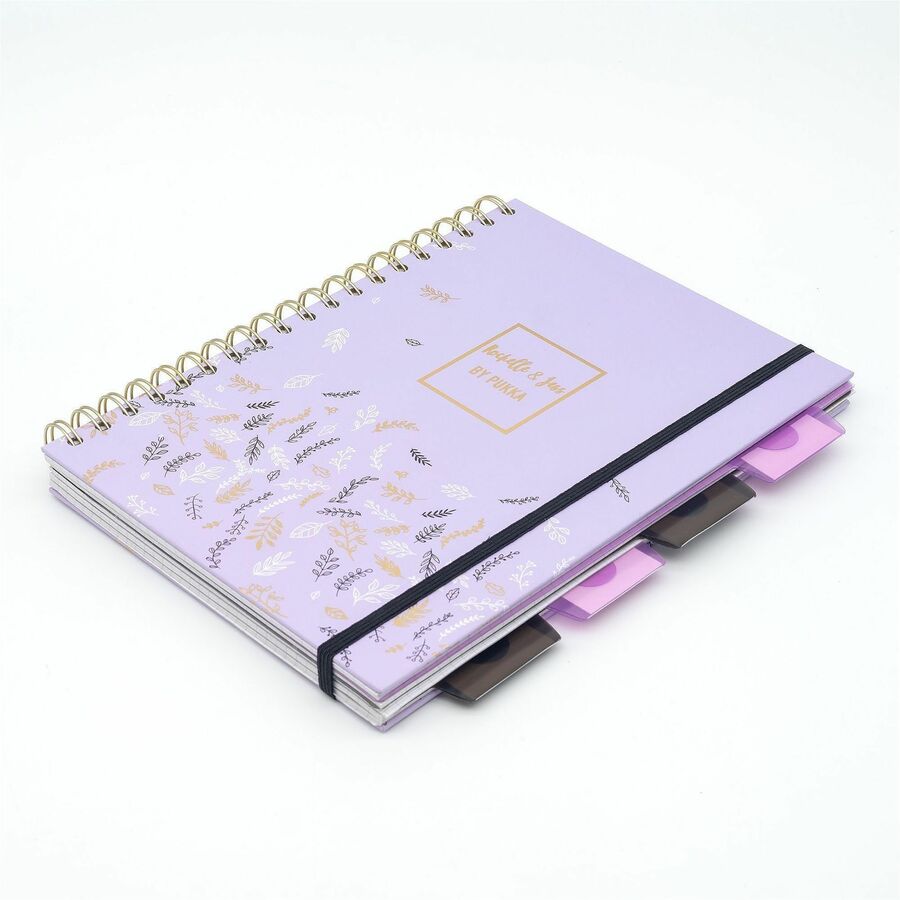 Pukka Pads Rochelle & Jess Notebook - 5 Subject(s) - 100 Sheets - Quad Ruled Front Ruling - Ruled Margin - 80 g/m² Gramm