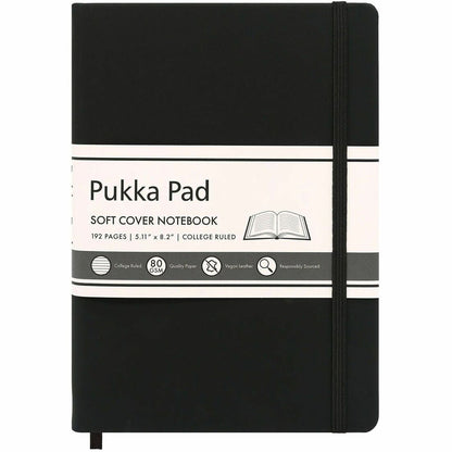 Pukka Pads Signature Notebook - 1 Subject(s) - 96 Sheets - 192 Pages - Casebound/Sewn - College Ruled Front Ruling - Rul