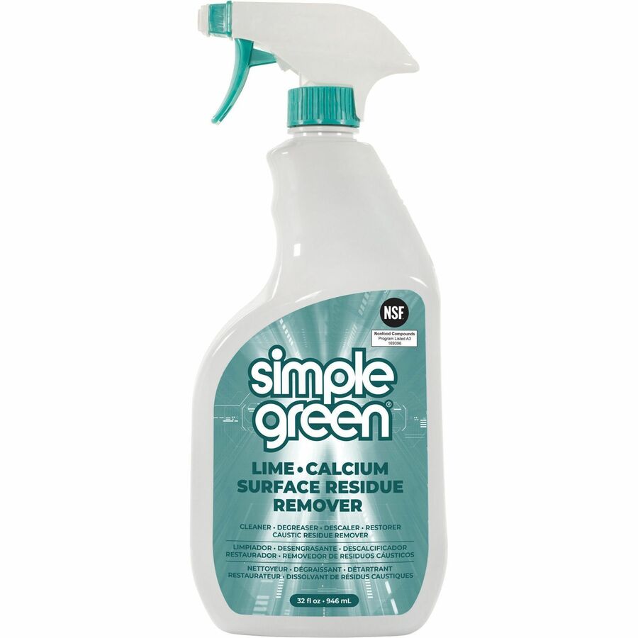 Simple Green Lime-Calcium-Surface Residue Remover - For Multi Surface, Multipurpose - 32 fl oz (1 quart) - Wintergreen S