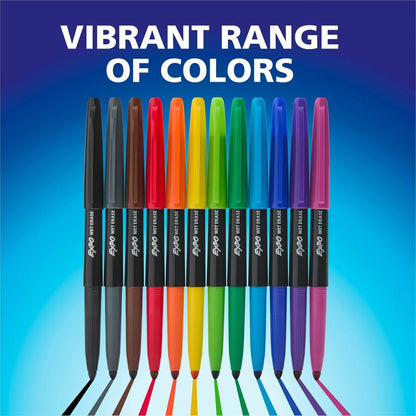 Expo Wet-Erase Markers - Erasable - Assorted Ink - 36 / Box