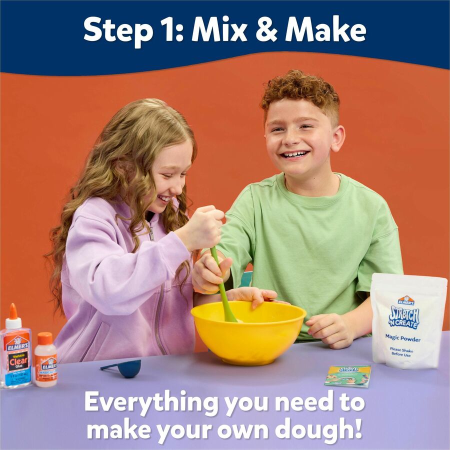 Elmer's Stretch 'N Create Dough Kit - Decoration, Shaping, Art, Craft - 9 Piece(s) - Keepsakes - 1 Box