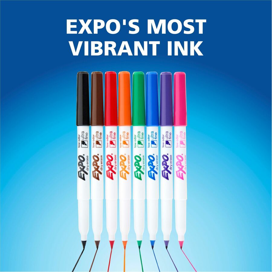 Expo Ultra Fine Tip Dry Erase Markers - Erasable - Assorted Ink/ - 36 / Pack
