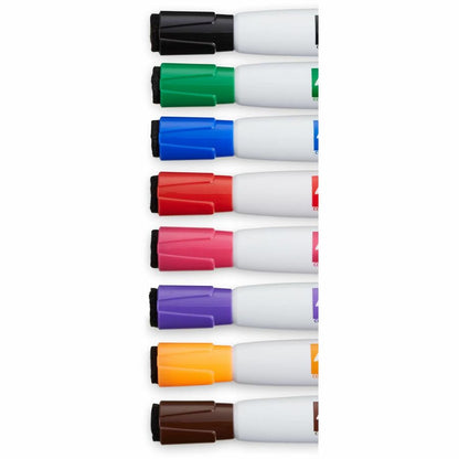 Expo Magnetic Dry Erase Markers with Eraser Chisel Assorted Colours 8/pkg - Erasable - Assorted Ink/ - 8 / Pack