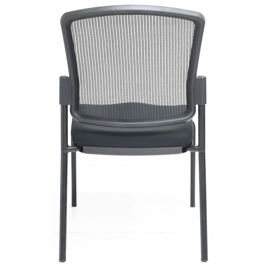 Lorell Mesh Back Guest Chair - Mesh Back Material - Black Frame Color - Steel Frame Material - Black - 1 Each