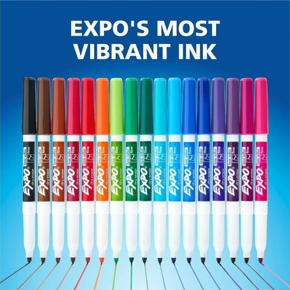 Expo Low-Odor Dry Erase Markers - Erasable - Red Ink - Dry - 12 / Dozen