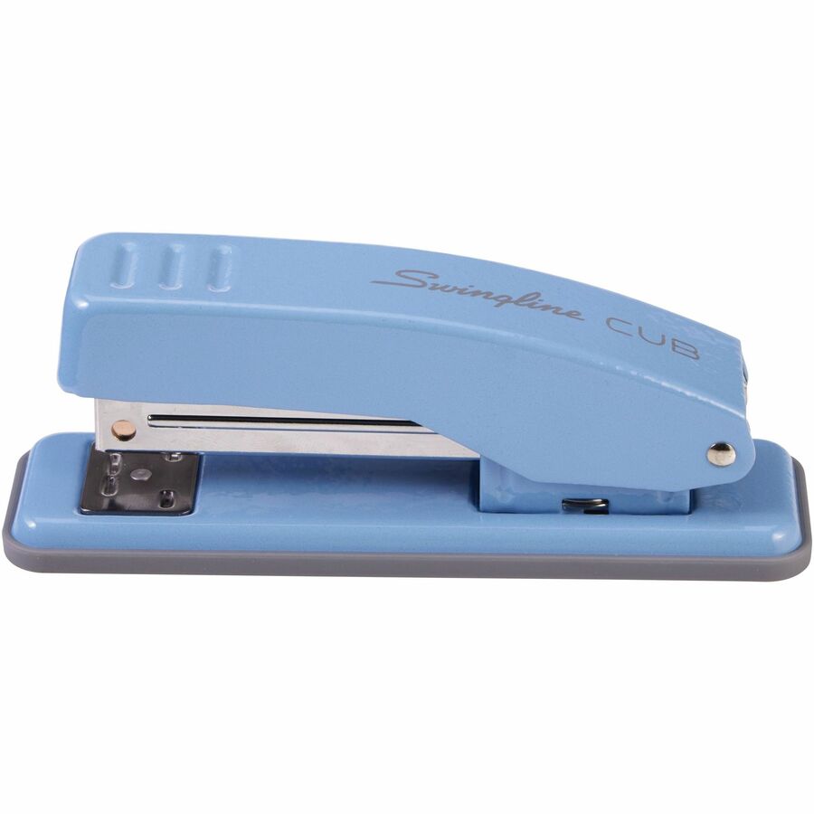 Swingline Cub Compact Stapler - Staples Upto 20 Sheet - Holds Upto 105 Staple - Half Strip - Electric Blue - Metal - 1 E