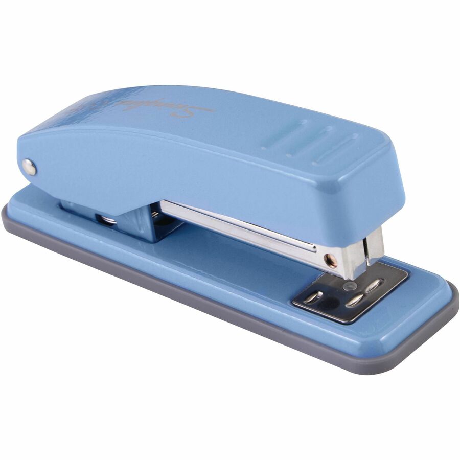 Swingline Cub Compact Stapler - Staples Upto 20 Sheet - Holds Upto 105 Staple - Half Strip - Electric Blue - Metal - 1 E