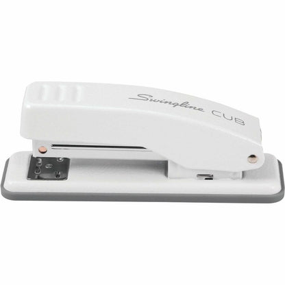 Swingline Cub Compact Stapler - Staples Upto 20 Sheet - Holds Upto 105 Staple - Half Strip - Electric Artic White - Meta