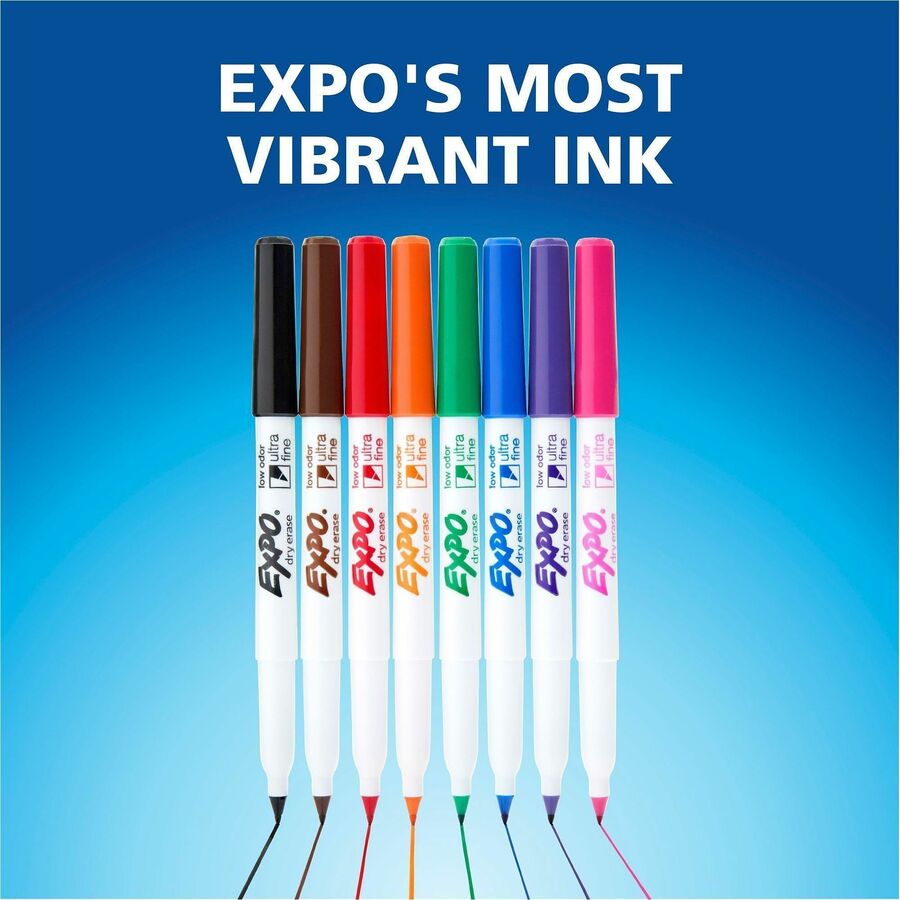 Expo Dry Erase Markers - Erasable - Assorted Ink - 8 / Set