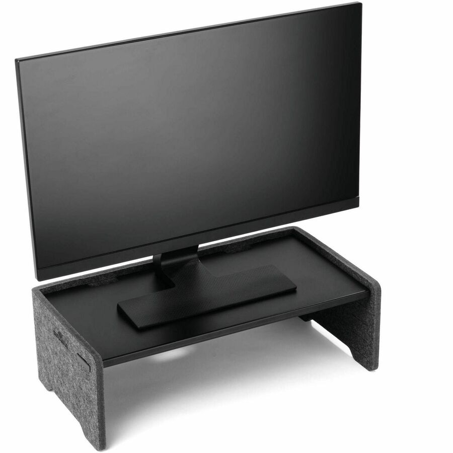 DURABLE Monitor Stand EFFECT - 22.05 lb Load Capacity - 6.30" Height x 19.69" Width - Desk, Table - Metal, Felt - Charco