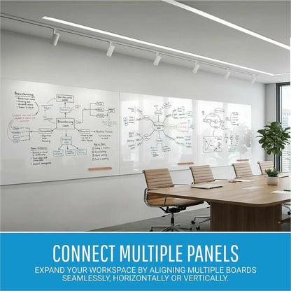 Lorell Loop Whiteboard - 60" (5 ft) Width x 36" (3 ft) Height - White Steel Surface - Magnetic - Durable, Frameless, Imp