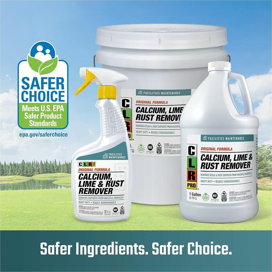 CLR Pro Heavy-Duty Cleaner & Degreaser - For Multipurpose - 32 fl oz (1 quart) - Heavy Duty, Water Based, Non-abrasive, 