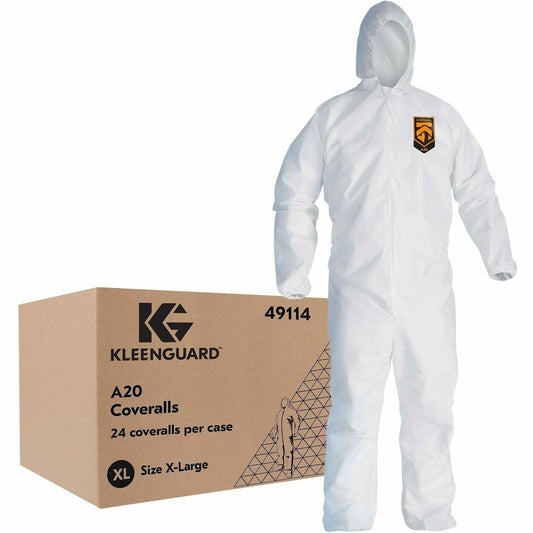 Ansell Health A20 Particle Protection Coveralls - Recommended for: Laboratory, Remediation - Extra Large - 24 / Carton