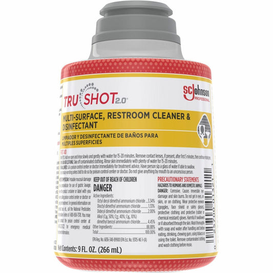 TruShot 2.0 Restroom Cleaner - For Multi Surface, Multipurpose - Concentrate - 9 fl oz (0.3 quart) - 4 / Carton