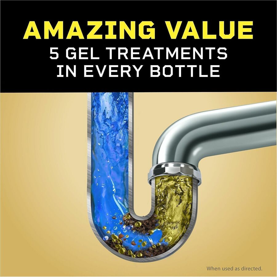 Liquid-Plumr Pro-Strength Clog Destroyer Gel - For Multipurpose - Gel - 80 fl oz (2.5 quart) - 6 / Carton