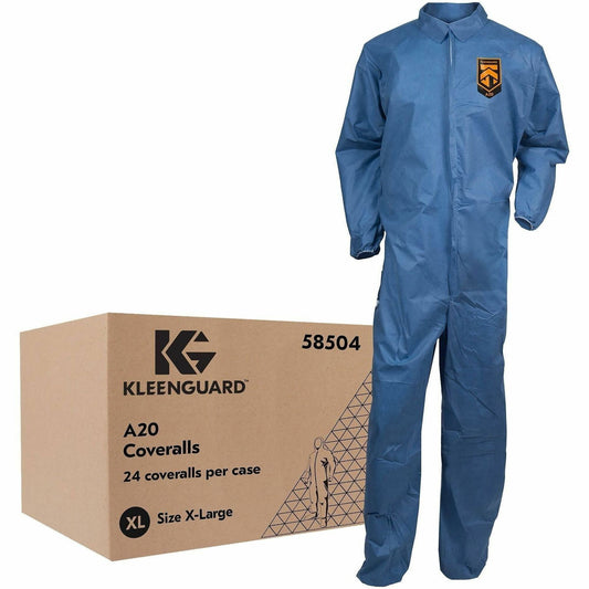 Ansell Health A20 Particle Protection Coveralls - Recommended for: Laboratory, Remediation - Extra Large - 24 / Carton