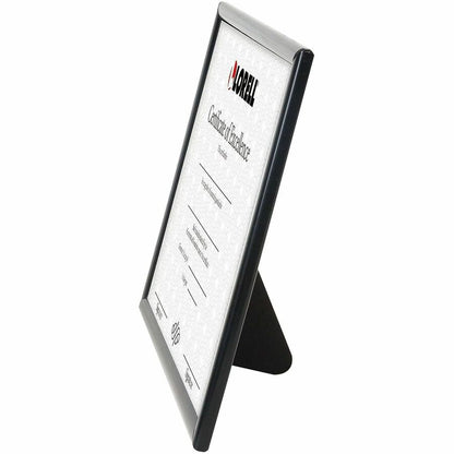 Lorell Certificate Frame - 8.50" x 11" Frame Size - Desktop, Wall Mountable - Vertical, Horizontal - Black - 1 Each