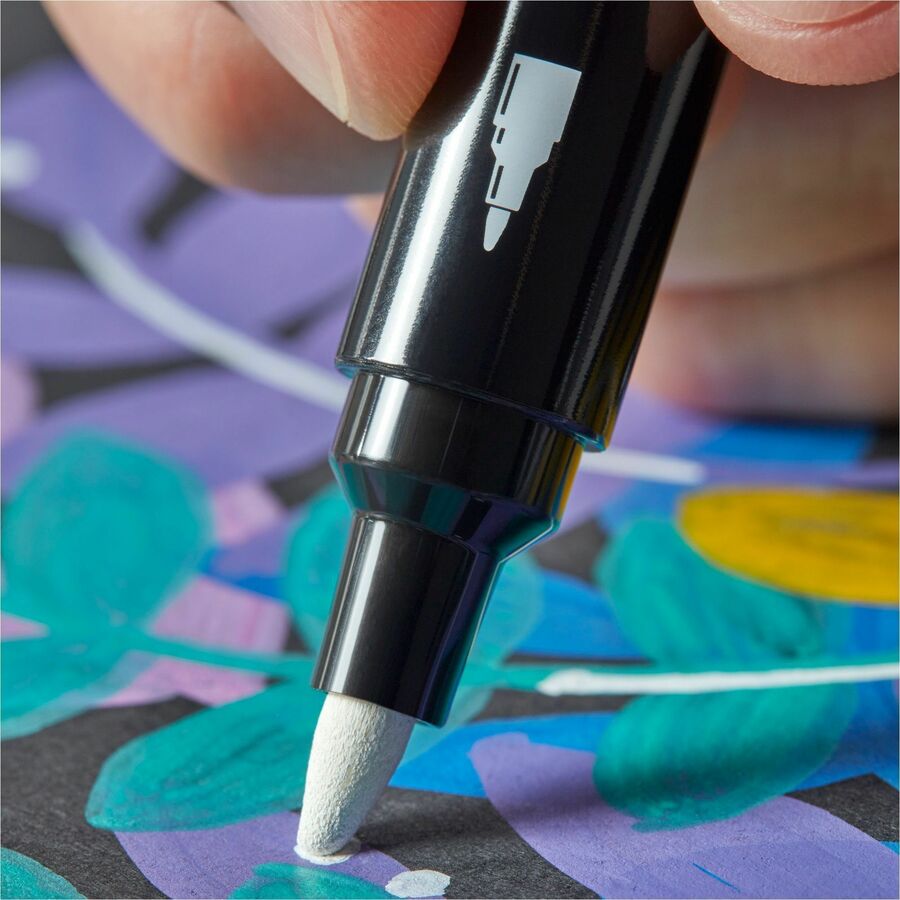 Sharpie Creative Marker, Water-Based Acrylic Marker, Bullet Tip, Red - Bullet Marker Point - Red Ink - Water Based, Acry