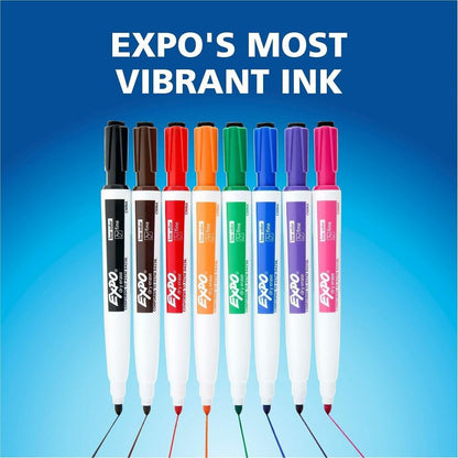 Expo Magnetic Dry Erase Markers - Erasable - Black Ink - Dry - 4 / Pack
