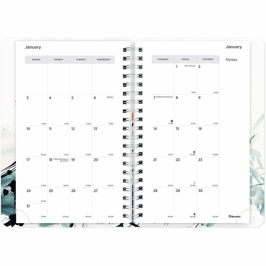 Rediform Essential Weekly/Monthly Planner - Weekly, Monthly - 12 Month - January 2027 to December 2027 - 1 Week, 1 Month