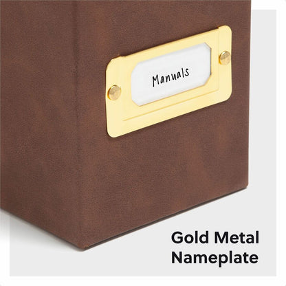Smead Letter Recycled Box File - 8 1/2" x 11" - Paper, Metal, Faux Leather, Polyurethane, Vegan Leather, Polyvinyl Chlor