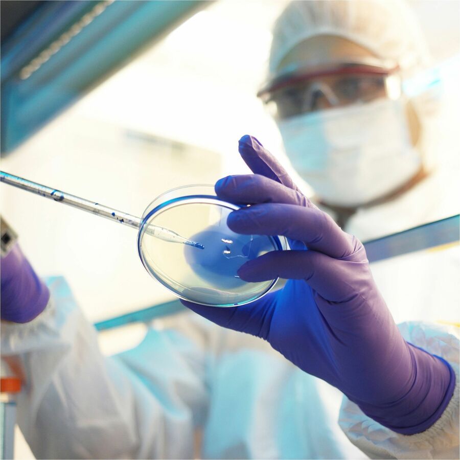 Kimtech Purple Nitrile-Xtra Exam Gloves - 5.9 mil Thickness x 12" Glove Length - Small Size - For Right/Left Hand - Nitr