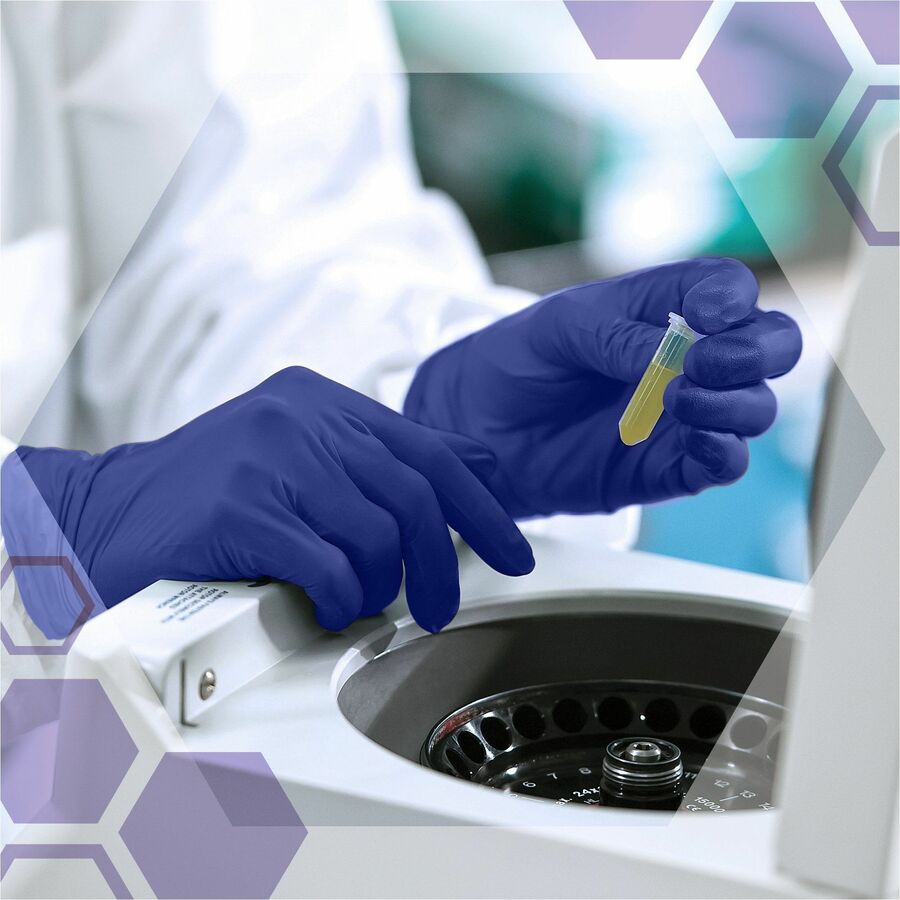 Kimtech Vista Nitrile Exam Gloves - 4.3 mil Thickness x 9.50" Glove Length - Small Size - For Right/Left Hand - Nitrile 