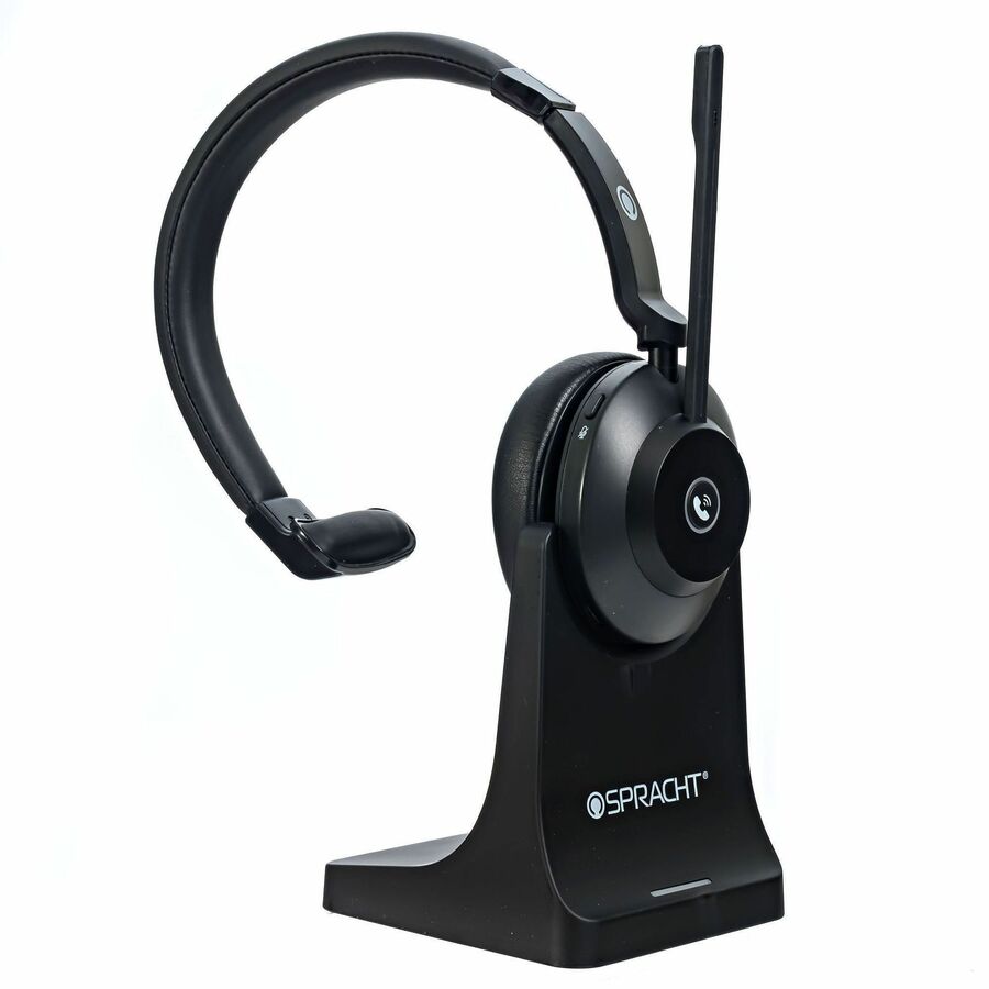 Spracht Headset - Mono - USB Type A - Wired/Wireless - Bluetooth - 33 ft - Over-the-head, On-ear - Monaural - Supra-aura