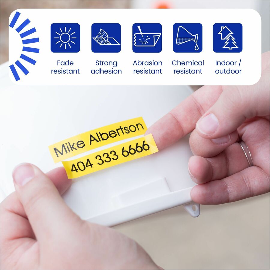 Brother P-touch Tze Label Tape - x 15/16" Width - Matte Silver - Polyethylene Terephthalate (PET) - Water Resistant - La