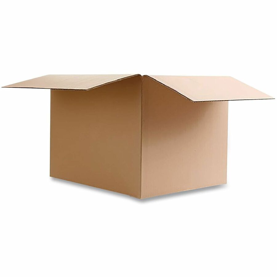 Universal Shipping Case - External Dimensions: 6" Length x 6" Width x 6" Height - Flap Closure - Corrugated Kraft - Brow