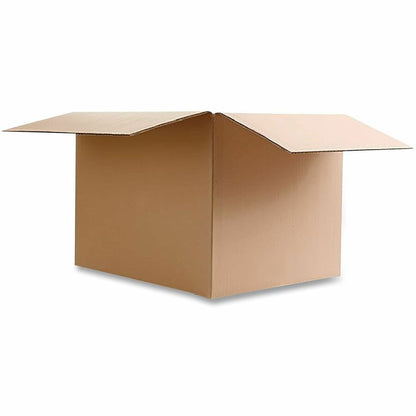 Universal Shipping Case - External Dimensions: 6" Length x 6" Width x 6" Height - Flap Closure - Corrugated Kraft - Brow