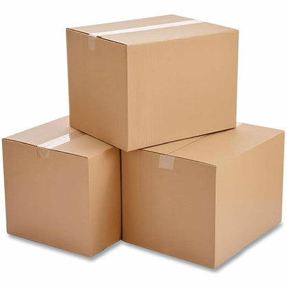 Universal Shipping Case - External Dimensions: 6" Length x 6" Width x 6" Height - Flap Closure - Corrugated Kraft - Brow