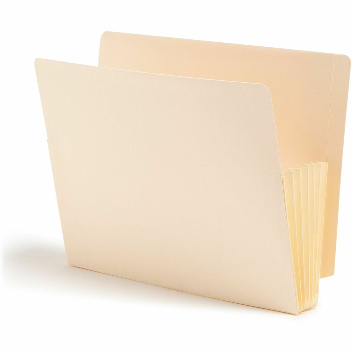 Smead Straight Tab Cut Letter Recycled File Pocket - 8 1/2" x 11" - 5 1/4" Expansion - 2 Plys - Manila Paper - Manila - 