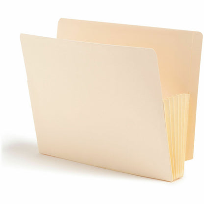 Smead Straight Tab Cut Letter Recycled File Pocket - 8 1/2" x 11" - 5 1/4" Expansion - 2 Plys - Manila Paper - Manila - 