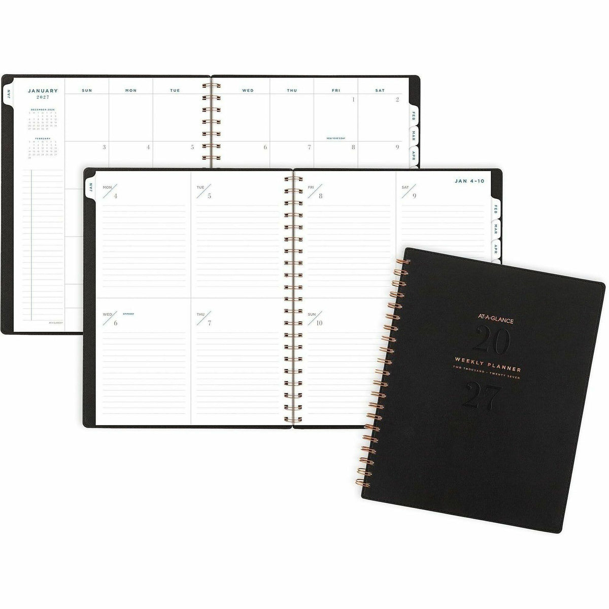 At-A-Glance Signature Planner - Weekly, Monthly - 12 Month - January 2027 to December 2027 - Letter - 8 1/2" x 11" Sheet