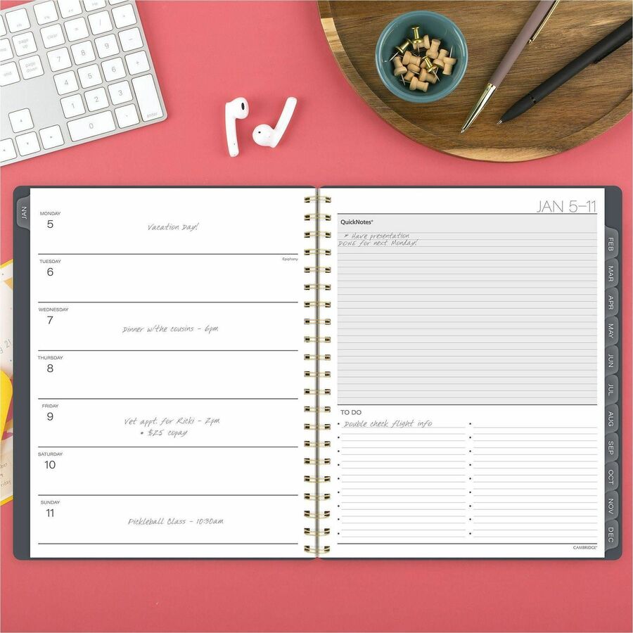 At-A-Glance Hera Weekly Monthly Planner - Weekly, Monthly - 12 Month - January 2027 to December 2027 - 1 Week Double Pag