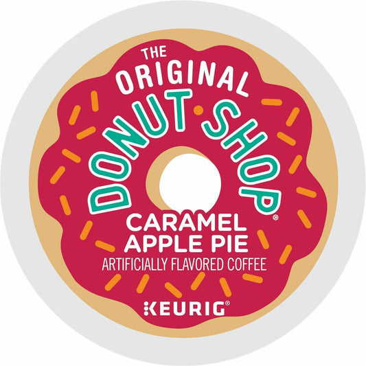 The Original Donut Shop® K-Cup Caramel Apple Pie Coffee - Compatible with Keurig Brewer - Light - Per Box - K-Cup - Cara