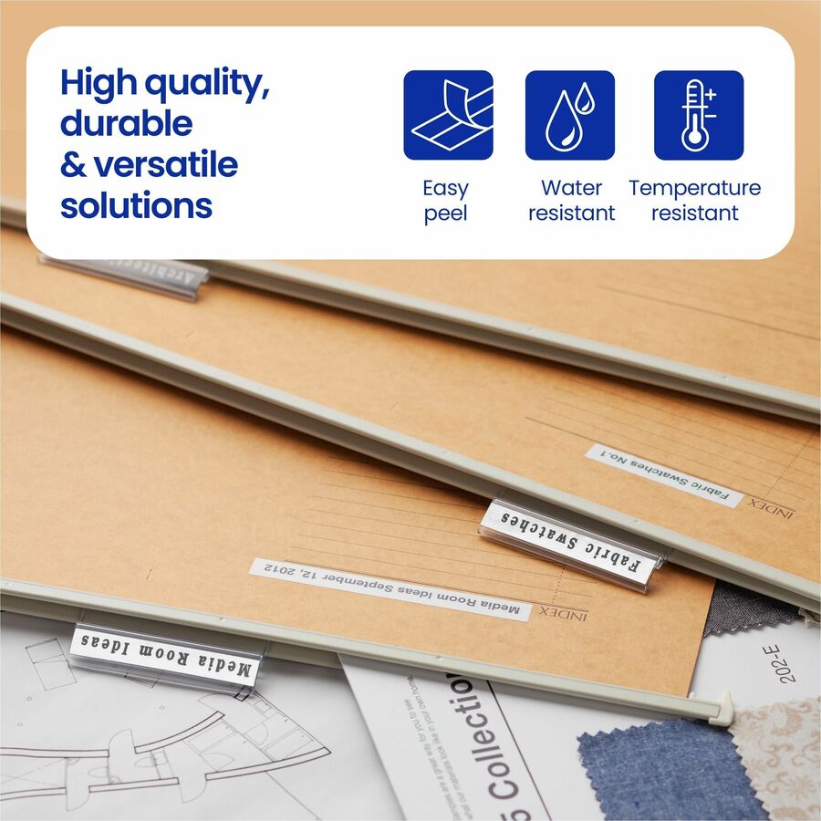 P-touch Genuine TZeN201 BK on WHT Narrow Non-Laminated Label Tape, 3.5mmX8m - 9/64" Width - White - Water Resistant - 1 