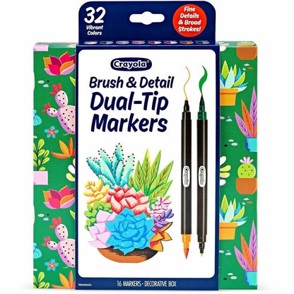 Crayola Dual-Ended Markers - Multi Ink - Water Based - 16 / Pack