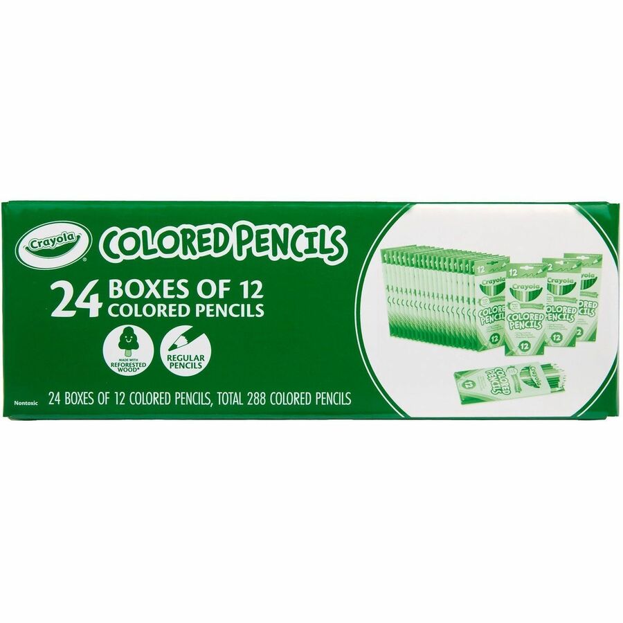 Crayola Bulk Colored Pencils - Multi Lead - 24 / Box