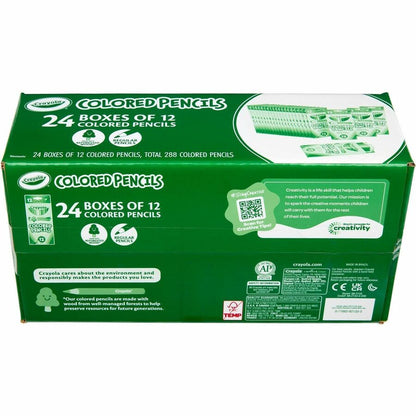 Crayola Bulk Colored Pencils - Multi Lead - 24 / Box