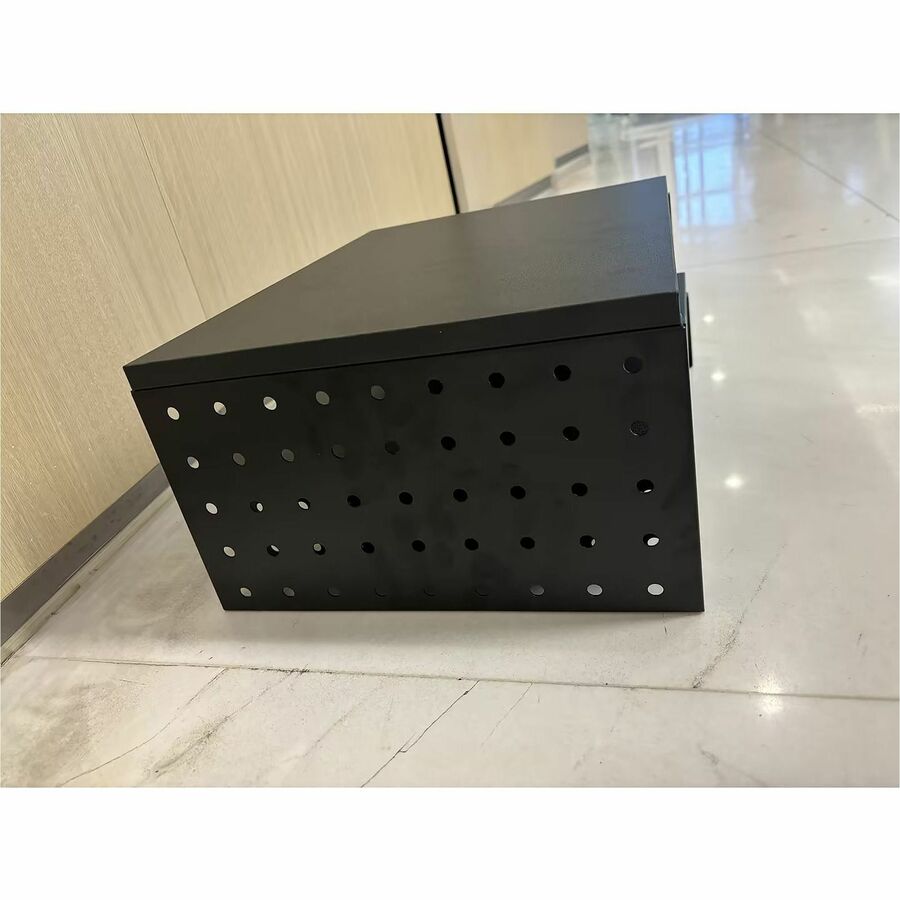 Kantek Pegboard Dual Monitor Risers & Accessories - 88 lb Load Capacity - 7" Height x 16" Width x 11.80" Depth - Black -