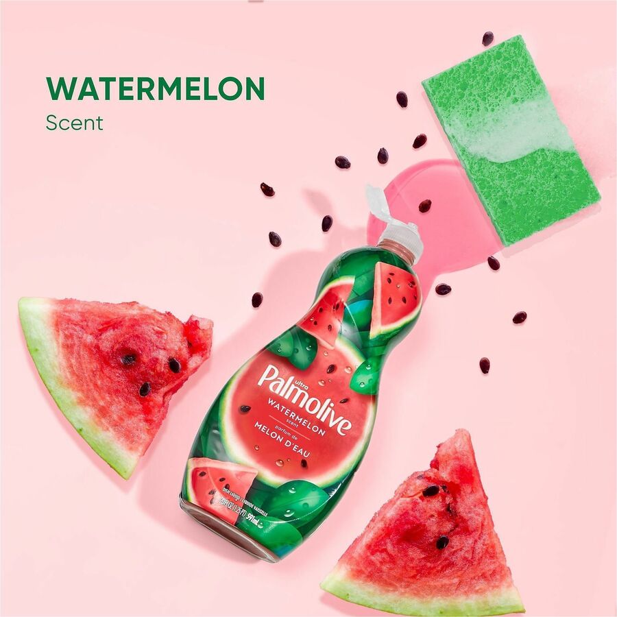 Palmolive Ultra Strength Watermelon Dish Soap - For Multipurpose - Liquid - 20 fl oz (0.6 quart) - Watermelon Scent - 9 