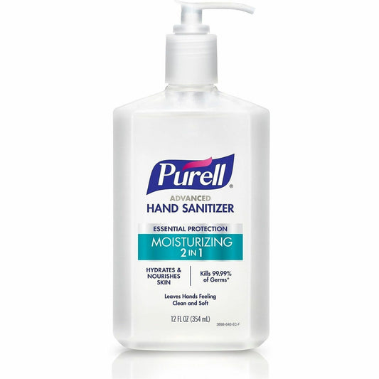 PURELL® Advanced Hand Sanitizer - 12 fl oz - Pump Bottle Dispenser - Kill Germs - 1 Each