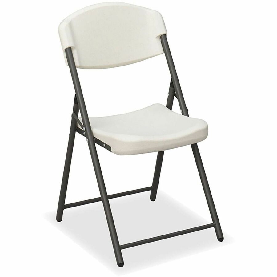 Iceberg Rough-N-Ready Blow-Molded Folding Chairs - High-density Polyethylene (HDPE) Seat Material - 4 / Carton